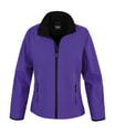 Dames Softshell Jas Result R231F Purple/Black